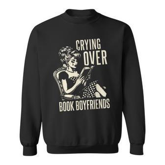 Book Lover Retro Reading Smutty Books Romantasy Sweatshirt - Thegiftio UK
