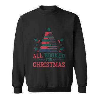 All Booked For Christmas Throne Of Class Holiday Sweatshirt - Thegiftio UK