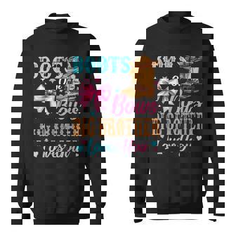 Boots Or Bows Big Brother Loves You Gender Reveal Family Sweatshirt - Monsterry