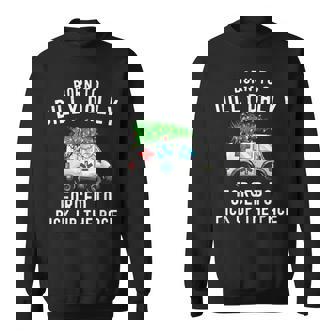 Born To Dilly Dally Forced To Pick Up The Pace Christmas EMT Sweatshirt Unisex | Mazezy