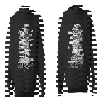 Born To Hustle タトゥーアート チカーノ・ギャングスター・エンジェル・パヤソ スウェットシャツ - Kawaiitshirt