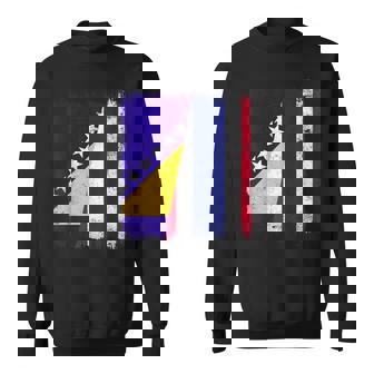 Bosnia And Herzegovina Thailand Half Flag Bosnian Thai Roots Sweatshirt Unisex | Mazezy