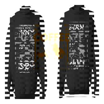 Breakaway Roping Cowboy Coffee And Rodeo Calf Roping Sweatshirt Unisex | Mazezy