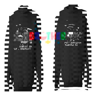 Brother Of The Big One Fishing Boy First Birthday Ofishally Sweatshirt - Monsterry