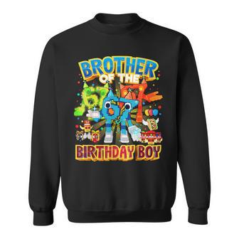 Brother Of The Birthday Boy 67 Six Seven 6-7 Brainrot Sweatshirt - Thegiftio UK