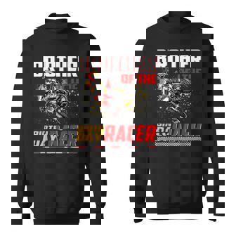 Brother Of The Birthday Racer Dirt Bike Motocross Theme Sweatshirt Unisex | Mazezy