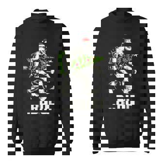 Bruh Bigfoot Christmas Christmas Tree Xmas Sasquatch Sweatshirt | Mazezy