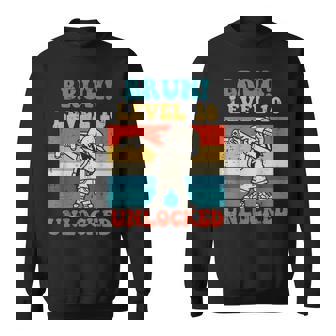 Bruh Level 10 Unlocked Gamer Dab Retro 10Th Birthday Boys Sweatshirt - Monsterry