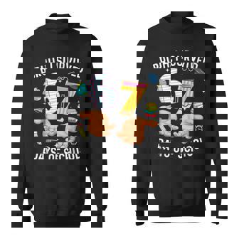 Bruh I Survived 67 Days Of School Six Seven Hands Meme Sweatshirt Unisex | Mazezy