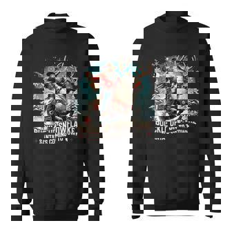 Buckle Up Snowflake Cowboy Santa Sweatshirt - Seseable