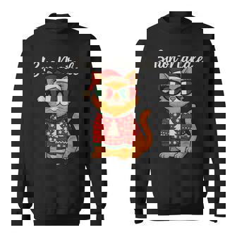 BUON Natale Italian Cat Christmas Italy Pride Holiday Sweatshirt Unisex | Mazezy