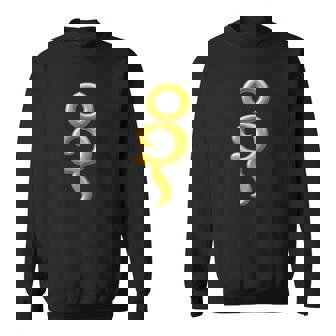 Burmese Writing Love Symbol Gold Xmas Calligraphy Sweatshirt Unisex | Mazezy