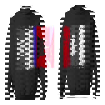 Cambodia Austria Half Flag Cambodian Austrian Heritage Sweatshirt Unisex | Mazezy