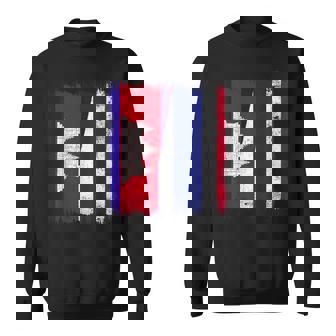 Cambodia Thailand Half Flag Cambodian Thai Roots Sweatshirt Unisex | Mazezy