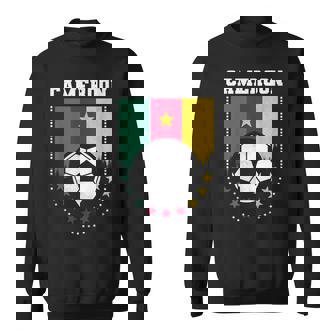 Cameroon Flag Soccer Fan Sweatshirt Unisex | Mazezy