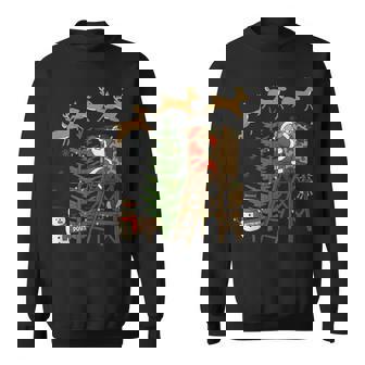 Camo Santa Christmas Deer Hunting Camouflage Hunter Outfit Sweatshirt | Seseable FR