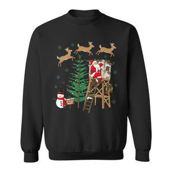 Camo Santa Christmas Deer Hunting Camouflage Hunter Sweatshirt - Thegiftio UK