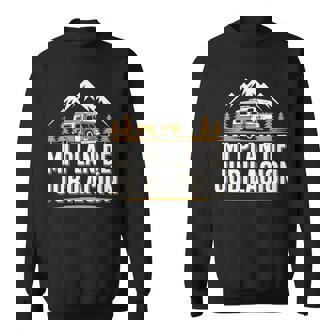 Camping Caravana Mi Plan Para La Jubilación Camper Manga Larga Camisa de entrenamiento - Regaloses