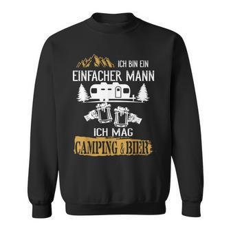 Camping Und Bier Herren Geschenkidee Camping Sweatshirt - Geschenkecke