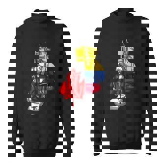 Canada Canadian Colombia Colombian DNA Flag Boxing Gloves Sweatshirt Unisex | Mazezy