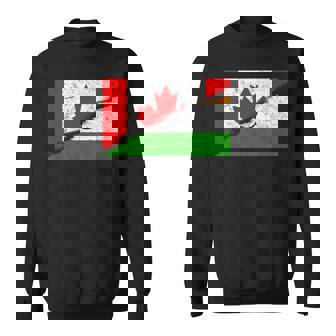 Canada Canadians India Indian Mixed DNA Flag Day Sweatshirt Unisex | Mazezy