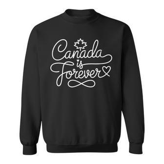 Canadá Es Paraiempre Arte Lineal De Corazón Patriótico Canadiense Camisa de entrenamiento - Regaloses