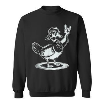 Canard En Bois Punk Rock Rocker Heavy Metal Sweater e - Cadeauxyz