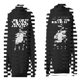 Cancun Mexico Sea Turtle Beach Scuba Diving Diver Vacation Sweatshirt Unisex | Mazezy