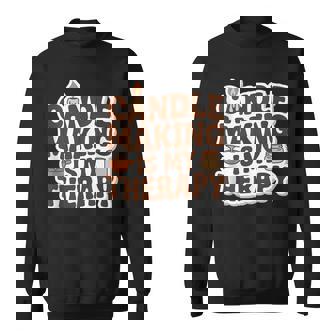 Candle Making Is My Therapy Candle Maker Quote Tank Top Sweatshirt Unisex | Mazezy