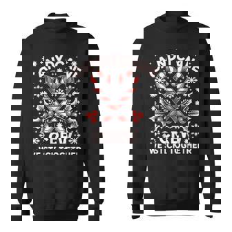 Candy Cane Crew We Stick Together Christmas Xmas Sweatshirt | Seseable UK