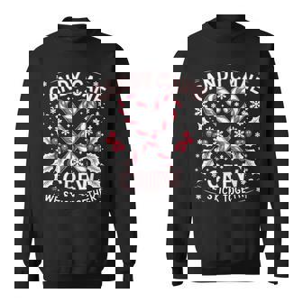 Candy Cane Crew We Stick Together Christmas Xmas Sweatshirt - Thegiftio