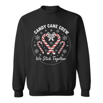 Candy Cane Squad Christmas Family Matching Pajamas Sweatshirt - Monsterry