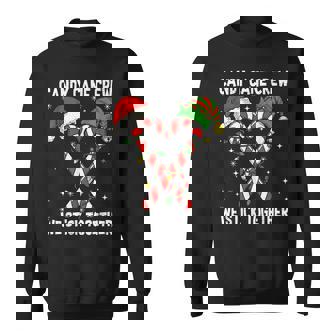 Candy Cane Squad Christmas Family Matching Pajamas Sweatshirt - Thegiftio