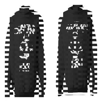 Captain Kai ファニーバースデー 名前入りボートギフト カスタマイズ可 スウェットシャツ - Kawaiitshirt