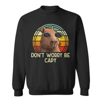 Capybara Divertido Roedor Retro Capybara Dont Be Worry Be Capy Camisa de entrenamiento - Regaloses