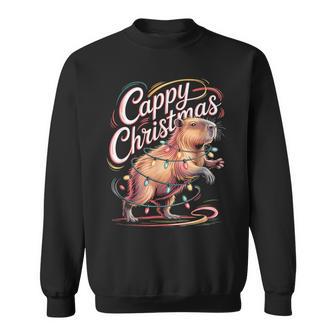 Capybara Lover Cappy Christmas Cappybara Sweatshirt - Thegiftio UK