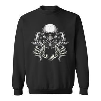Car Painting Sprayer Skull Spray Gun Automotive Painter Sweatshirt - Thegiftio UK