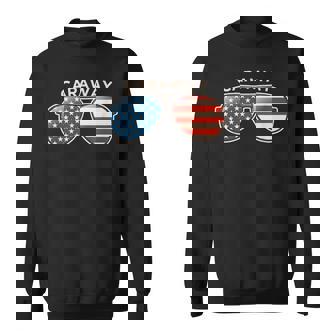 Caraway AR Vintage US Flag Sunglasses Sweatshirt Unisex | Mazezy