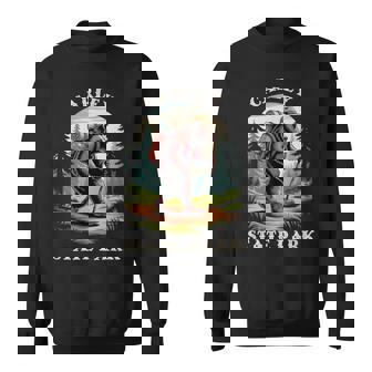 Carley State Park Minnesota Hiking Trail Adventure Bear Sweatshirt Unisex | Mazezy