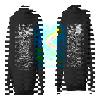 Carnivorous Plant Venus Fly Trap Starry Night Art Sweatshirt Unisex | Mazezy