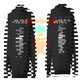 Carrate 空手キャロット かわいい＆面白いトレーニングダジャレ先生 スウェットシャツ - Kawaiitshirt