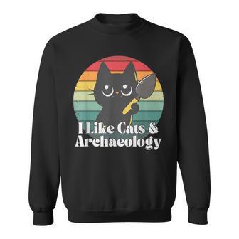 I Like Cat And Archaeology Cat Archaeology Sweatshirt - Thegiftio UK