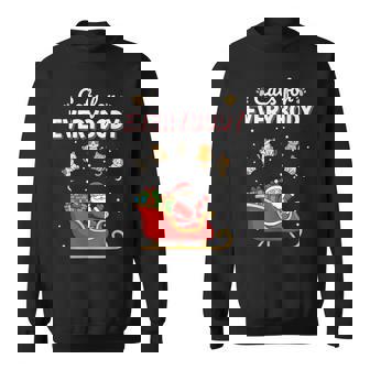 Cat Cats For Everybody Christmas Santa Xmas Kittens Sweatshirt Unisex | Mazezy