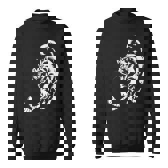 Cat Hockey Player Team Hockey Lovers Kitten Hockey Sweatshirt Unisex | Mazezy