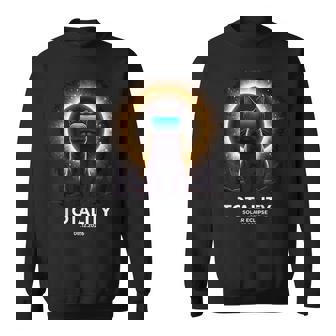 Cat Kitty Vr Totality 2026 Darkness Falls Celestial Cosmic Sweatshirt - Monsterry