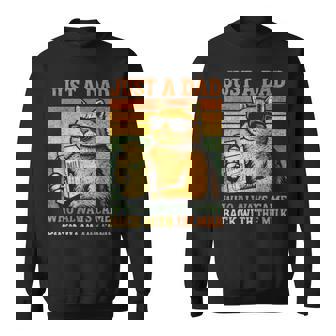 Cat Papa Just A Dad Who Always Came Back With The Milk Sweatshirt - Monsterry