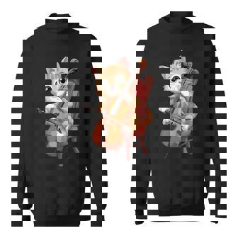 Cat Playing Cello Musician Music Musical Instrument Tank Top Sweatshirt Unisex | Mazezy