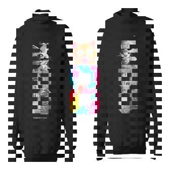 Cats 8 Years Cat 8Th Birthday Sweatshirt - Thegiftio