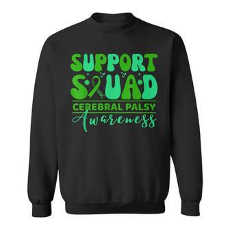 Cerebral Palsy Cp Awareness Smile Face Support Crew Squad Sweatshirt | Mazezy