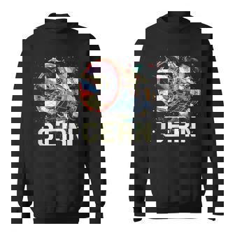 Cern 大型ハドロン衝突型加速器 レトロ素粒子物理空間 スウェットシャツ - Kawaiitshirt
